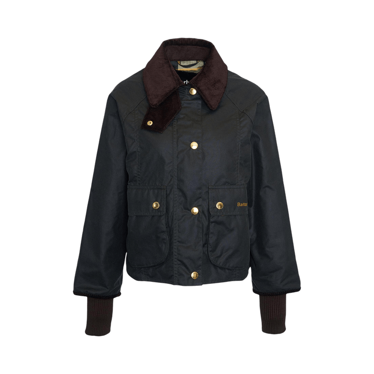 Barbour Crop Beadnell Wax Jacket "Sage/Ancient"