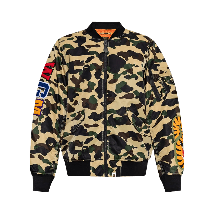BAPE 1st Camo Shark MA-1 Jacket "Yellow"