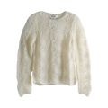Comme des Garçons Lace Pattern Knit Sweater "Off White"