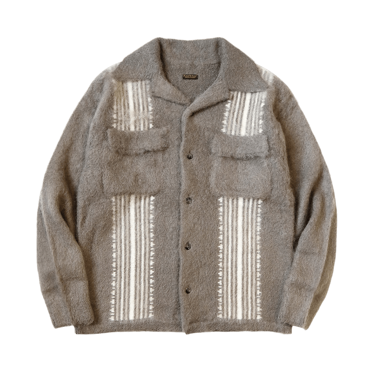 Kapital 7G Mohair Knit Board Shirt "Mocha Beige"