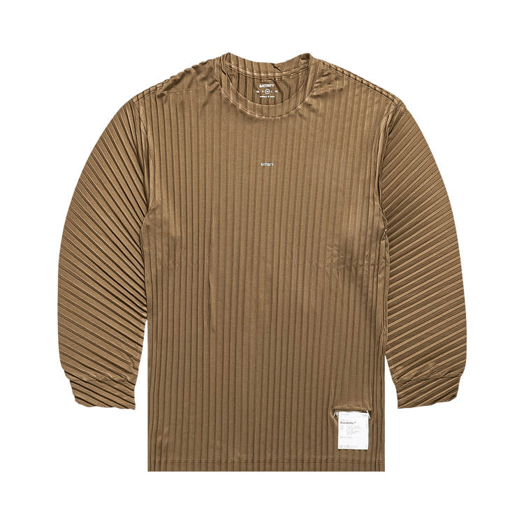 SATISFY Auralite Pleated Long Tee "Olive"