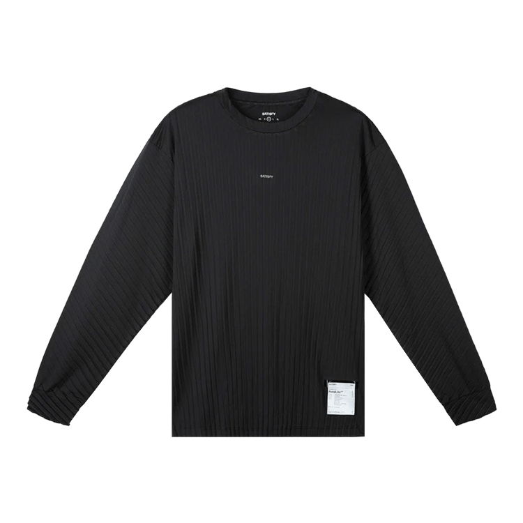 SATISFY Auralite Pleated Long Tee "Black"