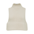 Alaïa Sleeveless Top "Blanc Naturel"