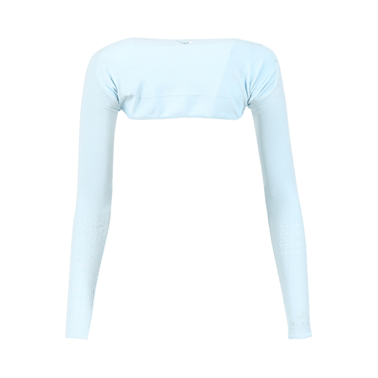 Alaïa Seamless Knitted Swim Bolero "Bleu Ciel"