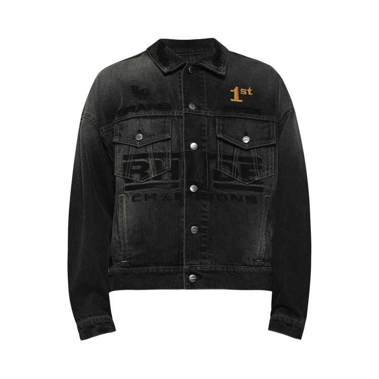 Rhude Tire Denim Trucker Jacket "Agoura Black"