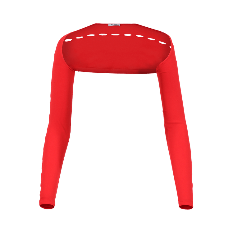 Alaïa Seamless Knitted Swim Bolero "Ecarlate"