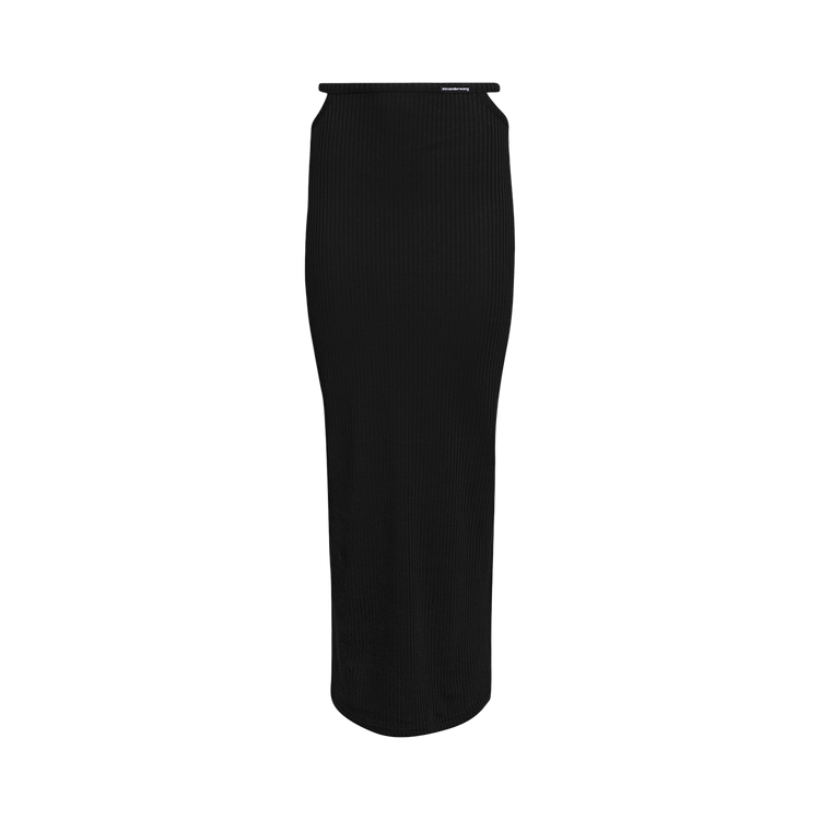 Alexander Wang G String Floor Length Skirt "Black"