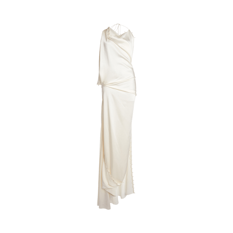 Victoria Beckham Rouleaux Detail Sleeveless Gown "Ivory"