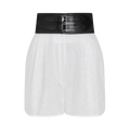 Alaïa Belted Short "Blanc"