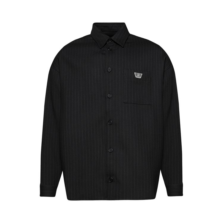 MISBHV Pinstripe Overshirt "Black"