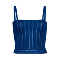 Alaïa Crino Bustier "Bleu Canard"