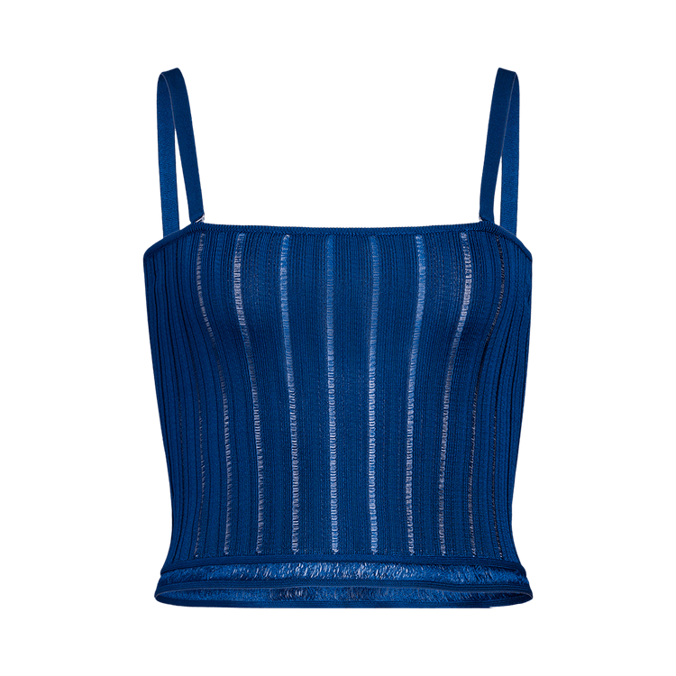 Alaïa Crino Bustier "Bleu Canard"