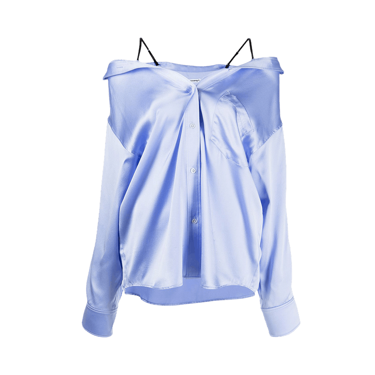Alexander Wang Off Shoulder Boyfriend Shirt "Easter Egg"