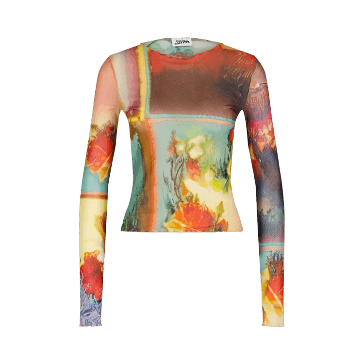 Jean Paul Gaultier Printed Floral Patchwork Crew Neck  "Multicolor"