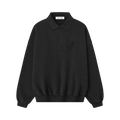 Fear of God Essentials Embroidered Classic Polo Sweatshirt "Vintage Black"
