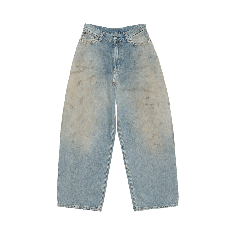 Acne Studios Wide Leg High Waisted Jeans "Mid Blue"