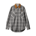 Miu Miu Check Flannel Shirt "Slate Grey"
