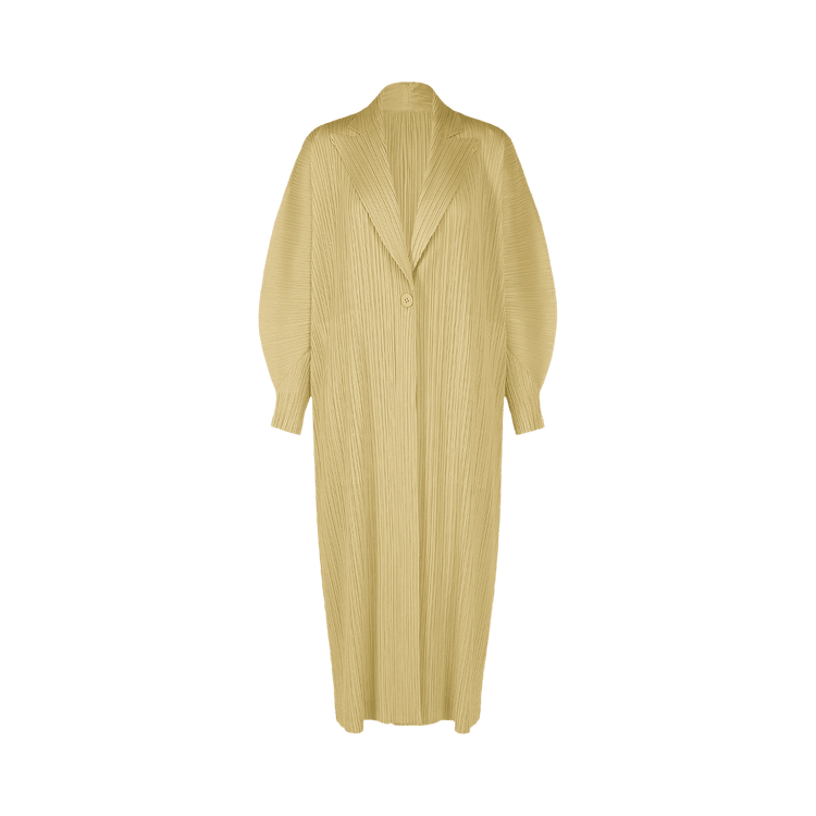 Pleats Please Issey Miyake Monthly Colors December Coat "Ivory"