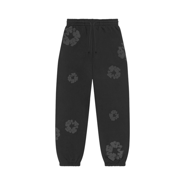 Denim Tears Mono Cotton Wreath Sweatpants "Black"