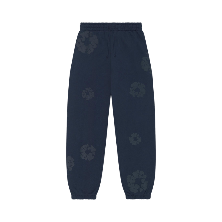 Denim Tears Mono Cotton Wreath Sweatpants "Navy"