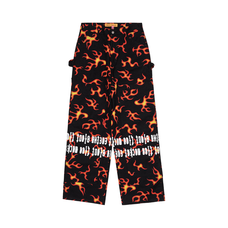 Cactus Plant Flea Market Double Knee Hi-Vis Pants "Black"