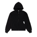 Stussy Patch Zip Knit Hoodie "Black"