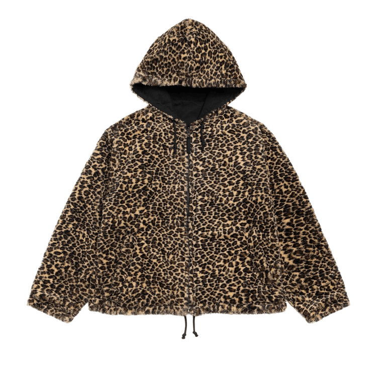 Stussy Reversible Hooded Jacket "Leopard"