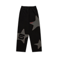 Sp5der Big Star Wide Leg Sweatpant "Black"