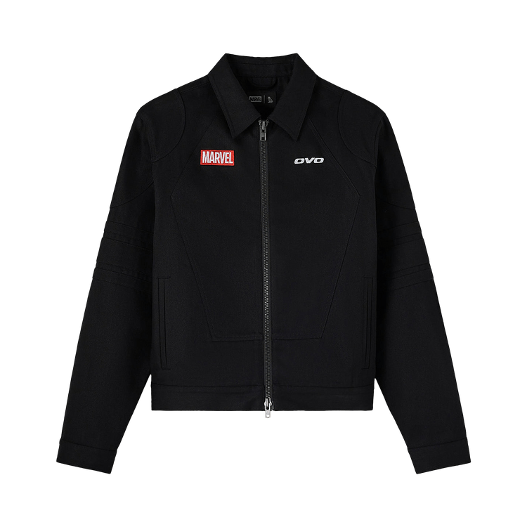 OVO x Marvel Ghost Rider Denim Moto Jacket "Black Rigid"