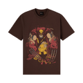 OVO x Marvel Wolverine Masthead Tee "Fade Out Brown"