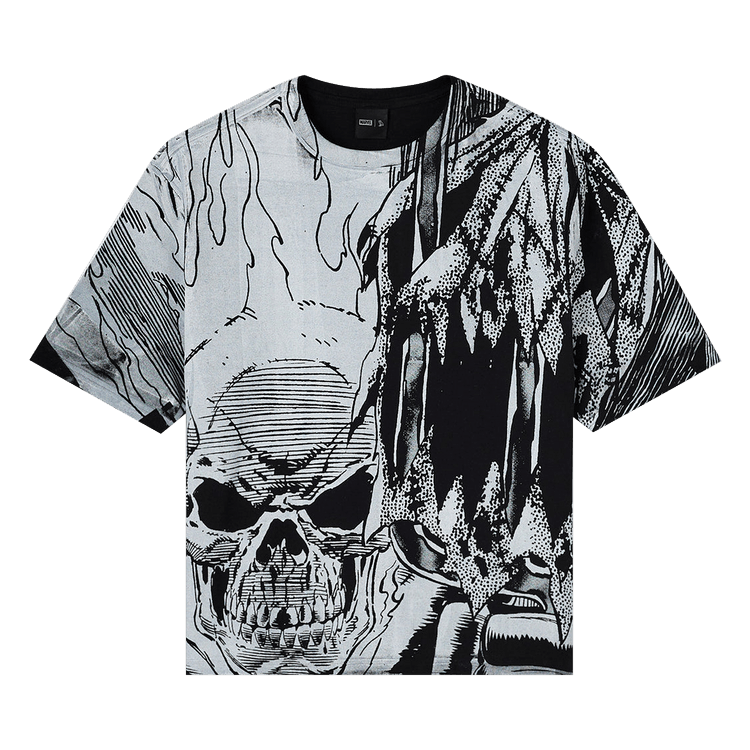 OVO x Marvel Ghost Rider Splash Page Tee "Black"