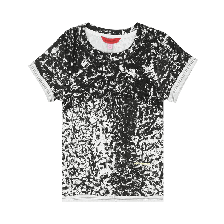 Eckhaus Latta Printed Lapped Baby T-Shirt "Black"
