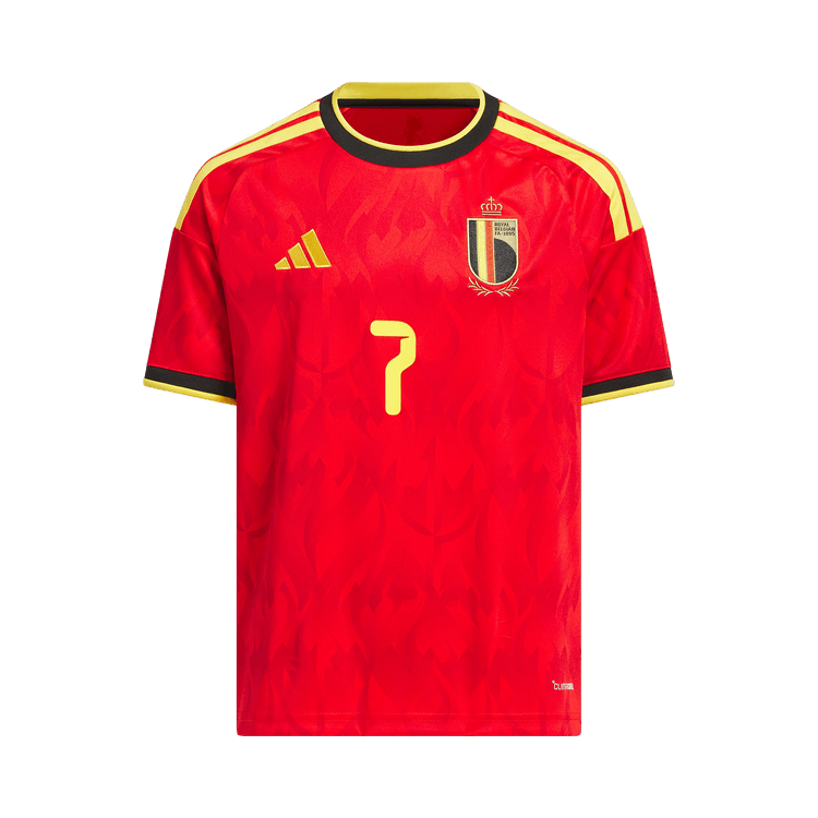 Adidas Belgium 26 Home De Bruyne Jersey "Red/Bold Gold"
