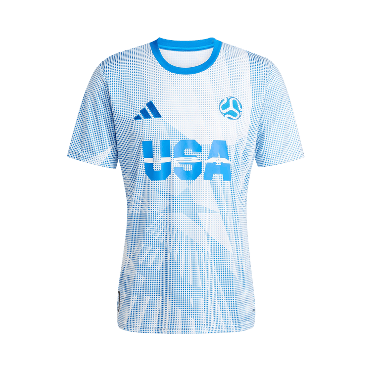 Adidas USA Jersey "White/Glow Blue"