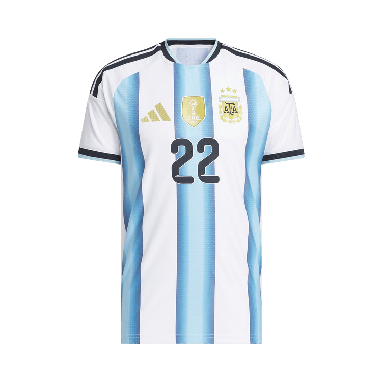 Adidas Argentina 26 Home Martinez Authentic Jersey "White/Icey Blue"