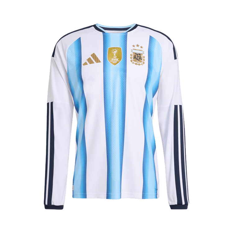 Adidas Argentina 26 Home Authentic Long-Sleeve Jersey "White/Icey Blue/Light Blue"
