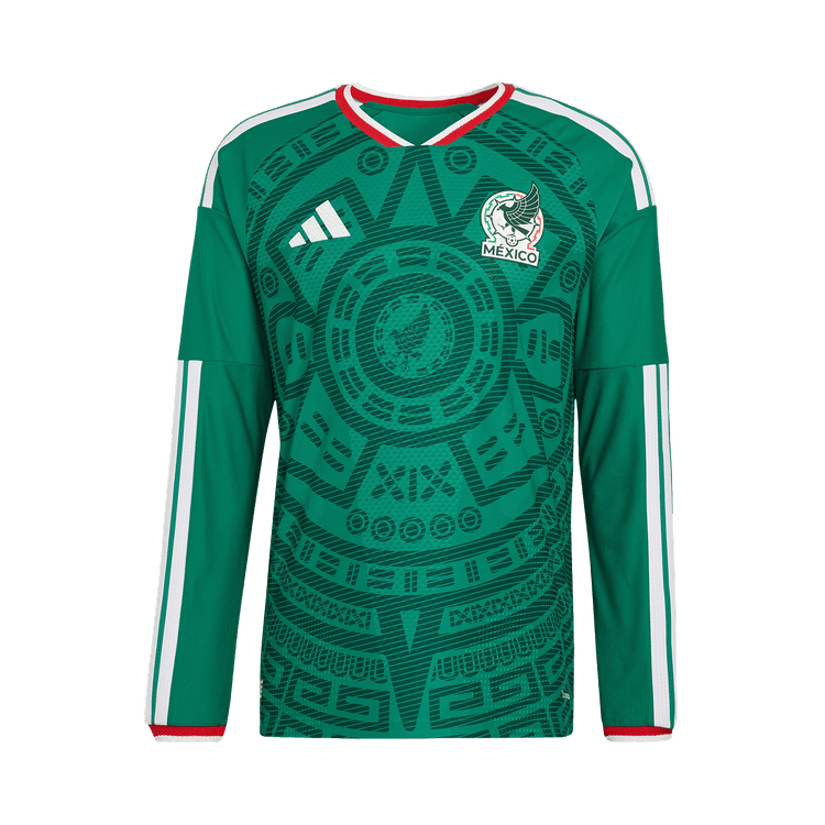 Adidas Mexico 26 Home Authentic Long-Sleeve Jersey "Bold Green"