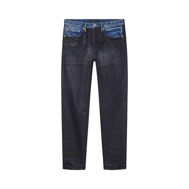 PURPLE BRAND Skinny Coated Indigo "Black"
