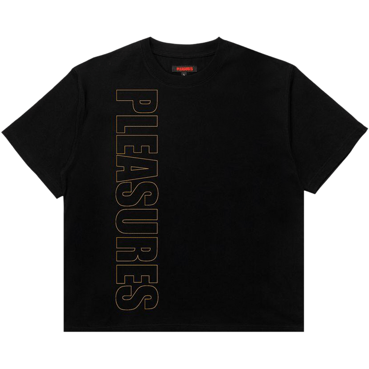 Pleasures Outline Heavyweight T-Shirt "Black"