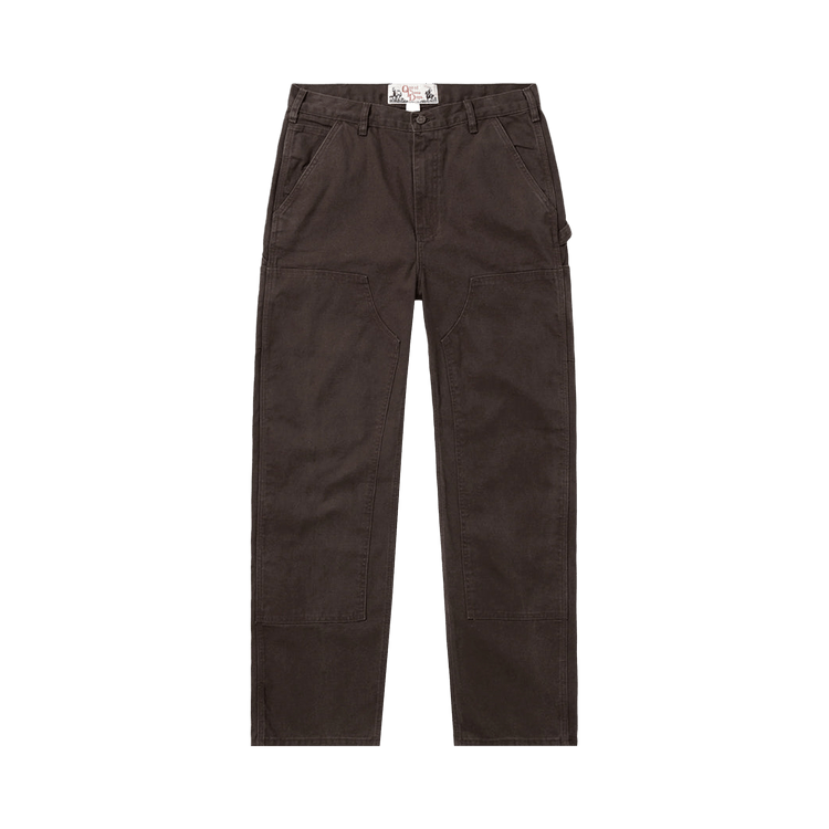 One Of These Days Canvas Double Knee Pants "Washed Brown"