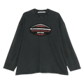 Alexander Wang Graphic Print Long-Sleeve Pull Over "Washed Black"