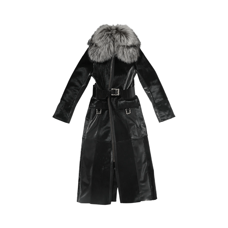 Enfants Riches Déprimés Vivienne Fur Coat "Black/Grey"