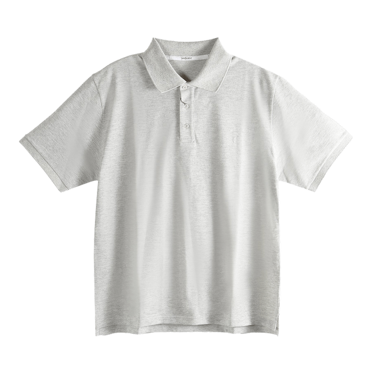 Saint Laurent Classique Bande Polo "Gris Chine"