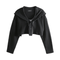 Y"s O Button Open S Hoodie Topcoat "Black'
