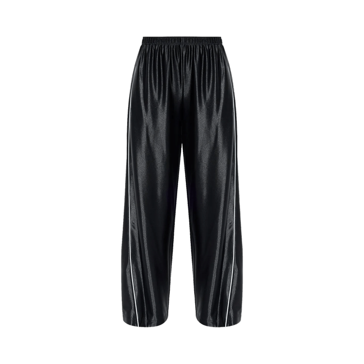 Alexander Wang Reflective Piping Mid Rise Trackpant "Black"