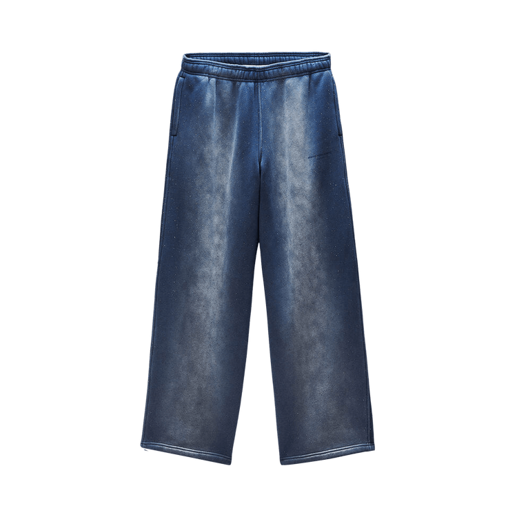 Alexander Wang Allover Hotfix Mid Rise Sweatpant "Washed Navy"