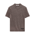Alexander Wang Knit Logo Label Crewneck Tee "Brown"
