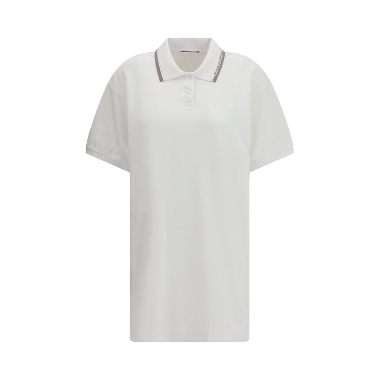 Alexander Wang Relaxed Mini Polo Dress "White"