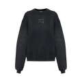 Alexander Wang Hotfix Logo Crewneck Sweatshirt "Washed Black"