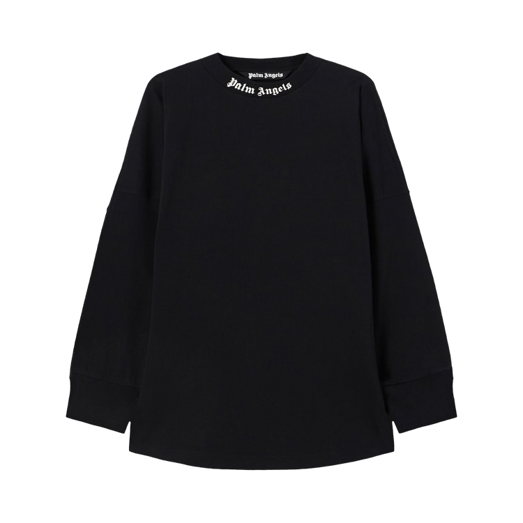 Palm Angels Classic Logo Over Long-Sleeve Tee "Black/Off White"